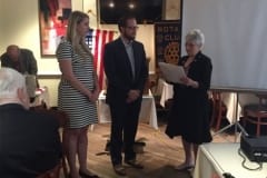 Gerard Graveline induction to Rotary